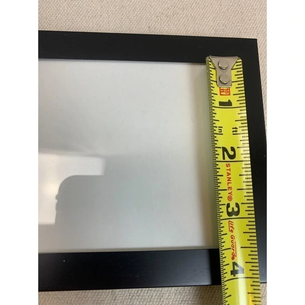 Black aluminum tabletop Picture frame for 5.5x3.5 photo